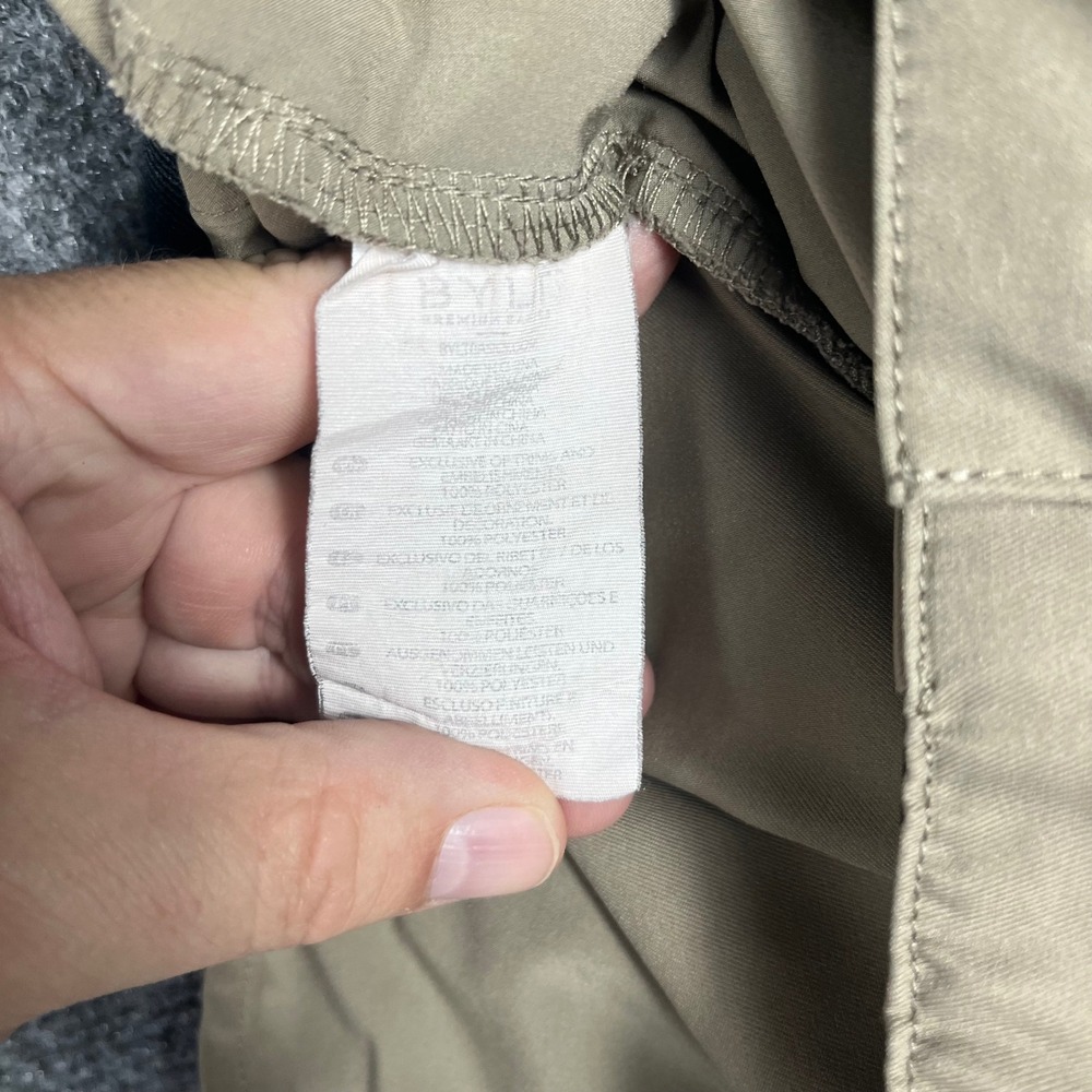 BYLT Premium Basics Everyday Pant Mens 34 Khaki Tapered Tech Chino Performance - Picture 6 of 9